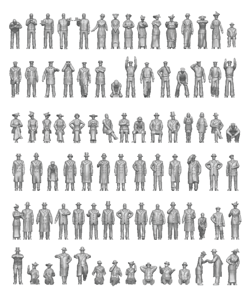 20th century passengers & crew 1/350 figures