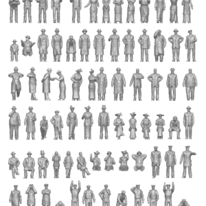 20th century passengers & crew 1/400 figures