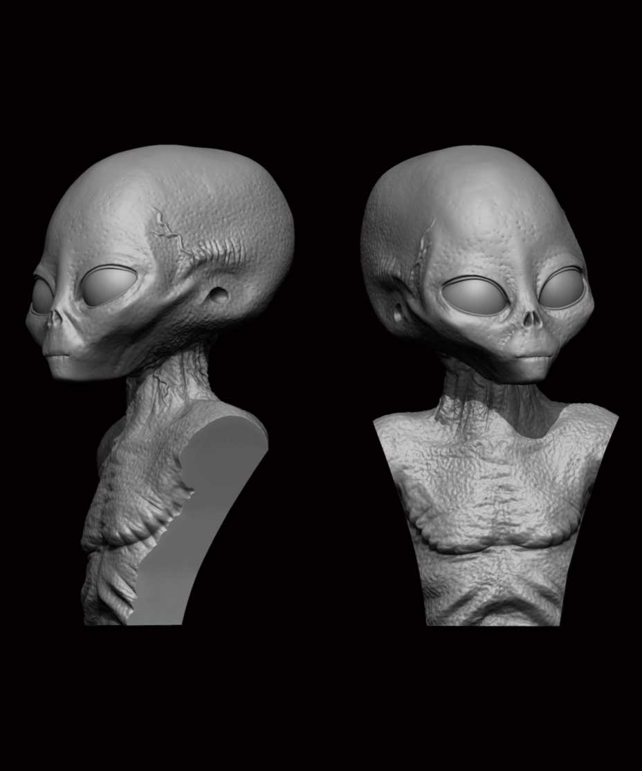 その他 Grey type Alien figure modeled object その他 Grey type Alien figure modeled object Grey type Alien